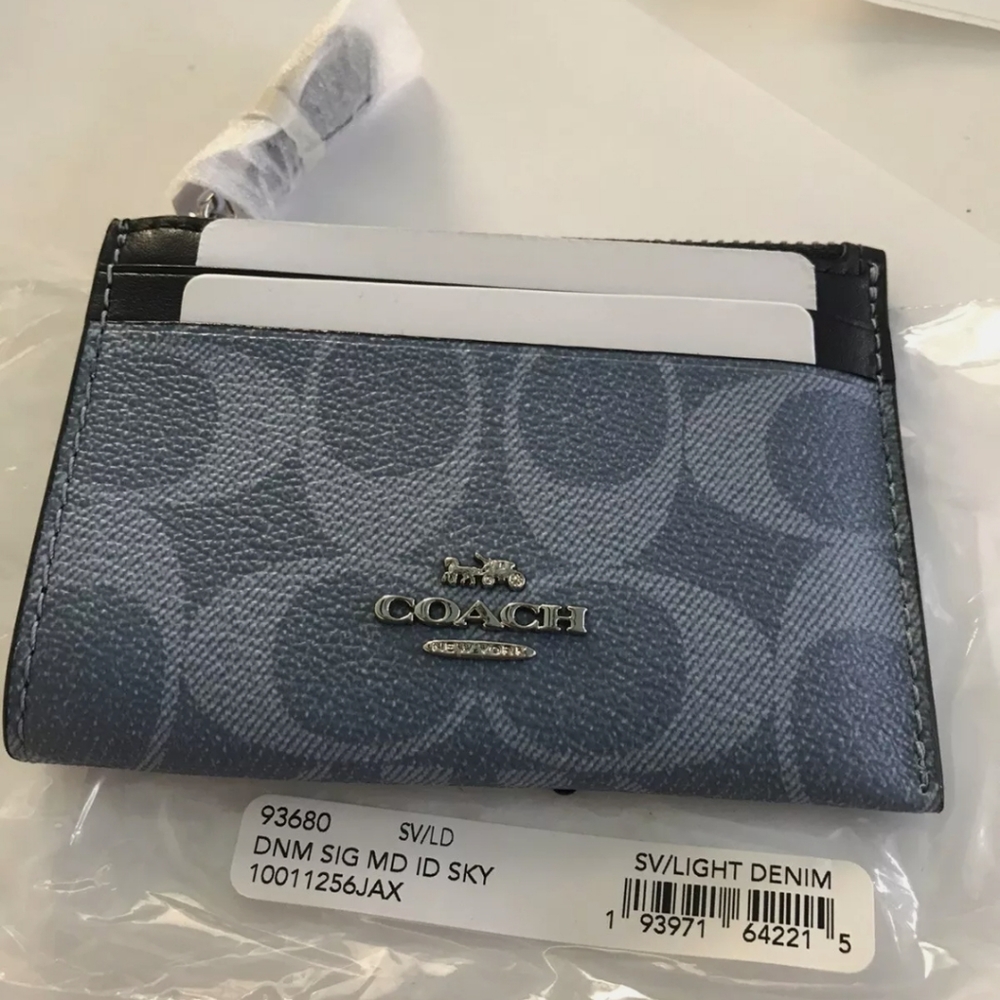NWT COACH MINI SKINNY ID CARD CASE - Picture 1 of 11
